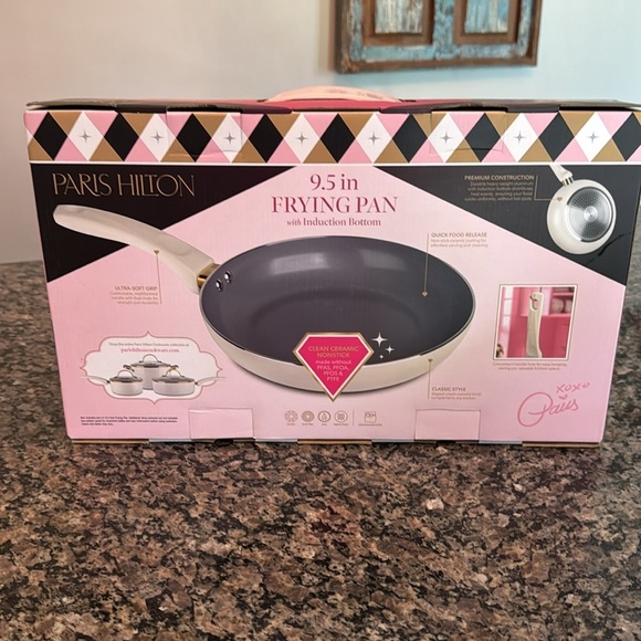 Paris Hilton 9.5" Frying Pan with Induction Bottom NIB - Picture 5 of 9